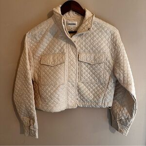 Vigoss Beige Quilted Utility Jacket